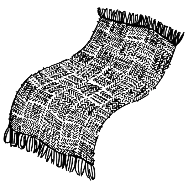 chequered throw blanket