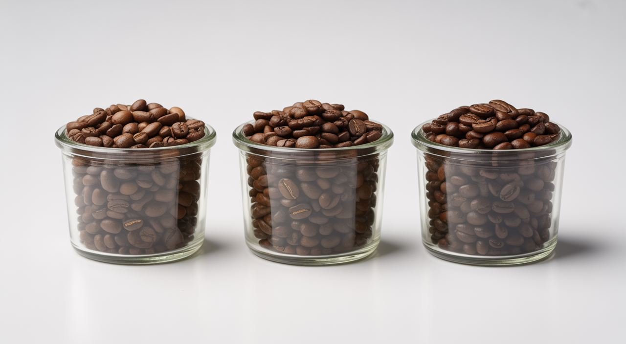 Selection of coffee beans and brewing methods