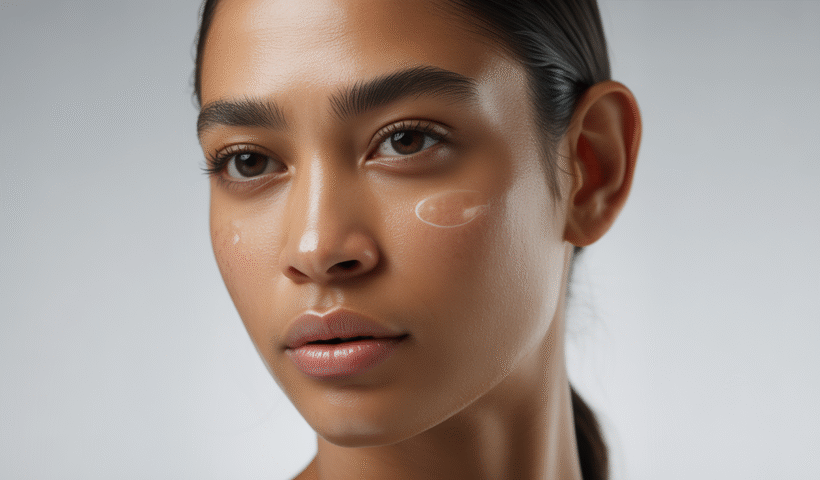 Close-up of radiant, smooth, and even-toned skin, representing the results of microneedling for facial balancing.