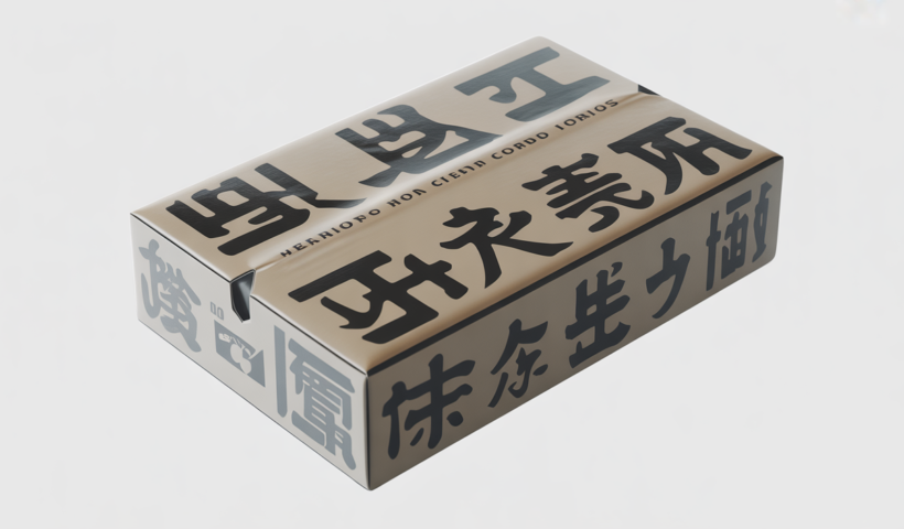 Sealed Japanese Pokémon booster-style trading card box on a white background, angled view showing crisp shrink-wrap and even glue lines, high-quality product photograph.